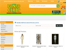 Tablet Screenshot of manequinspontocerto.com.br